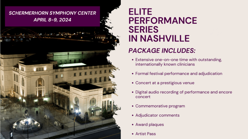 plan a student performance at the Schermerhorn