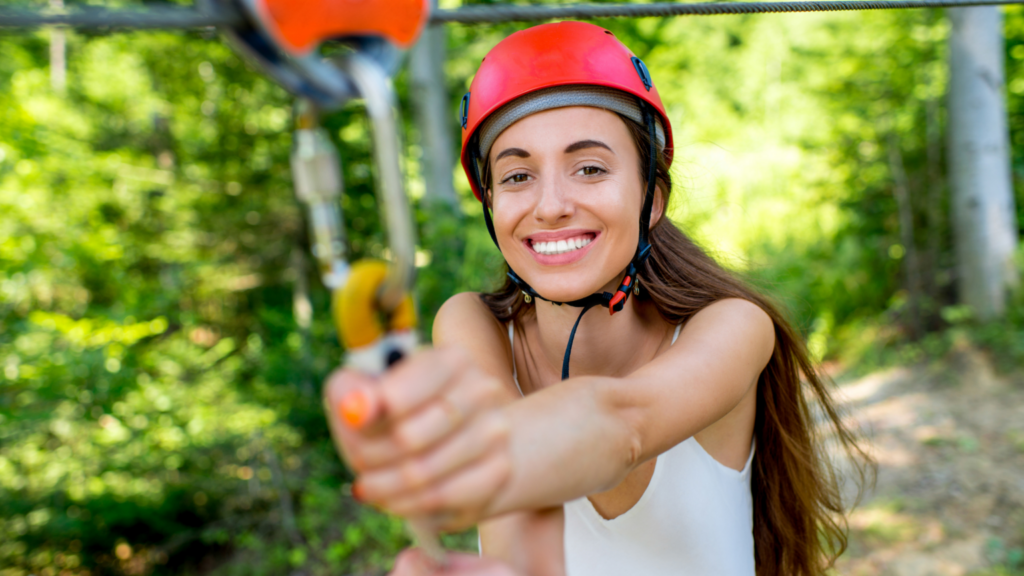 best high school performance event in northern michigan Mackinac zipline